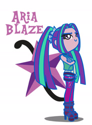 Size: 1126x1522 | Tagged: safe, artist:flutterluv, aria blaze, equestria girls, rainbow rocks, cutie mark, solo