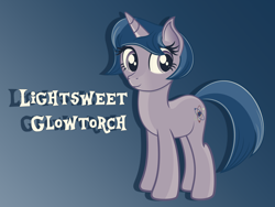 Size: 4000x3000 | Tagged: safe, artist:ivacatherianoid, oc, oc only, oc:lightsweet glowtorch, solo, vector