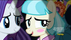 Size: 1920x1080 | Tagged: safe, screencap, coco pommel, made in manehattan, blushing, cocobetes, cute