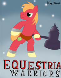 Size: 790x1012 | Tagged: safe, big macintosh, earth pony, pony, crossover, darunia, equestria warriors, hammer, hyrule warriors, male, solo, stallion, the legend of zelda