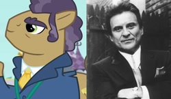 Size: 530x307 | Tagged: safe, screencap, joe pescolt, human, princess spike (episode), comparison, irl, irl human, joe pesci, photo