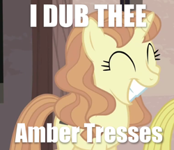 Size: 680x588 | Tagged: safe, the cutie map, amber tresses, cute, equal cutie mark, image macro, in our town, meme