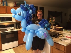 Size: 960x720 | Tagged: safe, artist:noordinaryballoonman, party favor, human, the cutie map, balloon, balloon animal, balloon art, balloon pony, irl, irl human, photo