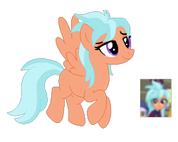 Size: 500x400 | Tagged: safe, artist:berrypunchrules, frosty orange, equestria girls, friendship games, background human, equestria girls ponified, ponified, simple background, that was fast, transparent background