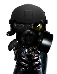 Size: 806x1049 | Tagged: safe, oc, oc only, gas mask, helmet, military