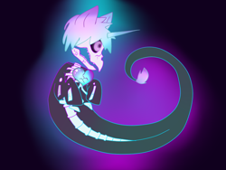 Size: 800x600 | Tagged: safe, artist:mysteryskullghost, oc, oc only, ghost, pony, unicorn, mystery skulls, mystery skulls ghost, solo, style emulation