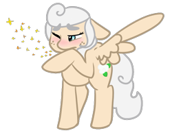 Size: 749x581 | Tagged: safe, artist:dexterthedreamer, oc, oc only, oc:cottonwood, pegasus, pony, allergies, solo