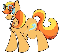 Size: 501x444 | Tagged: safe, artist:dexterthedreamer, oc, oc only, oc:summer sweet, earth pony, pony, glasses, solo