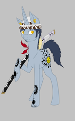 Size: 2696x4384 | Tagged: safe, artist:abariacloud, one piece, ponified, solo, trafalgar d. water law