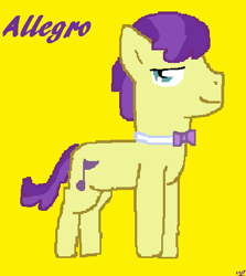 Size: 427x478 | Tagged: safe, artist:fifthcru5ader, symphony, earth pony, pony, allegro, male, rule 63, solo, stallion