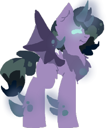 Size: 534x617 | Tagged: safe, artist:toybonbonandgraphite, oc, oc only, bat pony, pony, solo