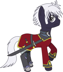 Size: 615x695 | Tagged: safe, artist:strawberrymilk9, derpibooru import, ponified, sanger zonvolt, super robot wars