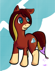 Size: 1529x1969 | Tagged: safe, artist:twizzle, oc, oc only, oc:twizzle, color, paint, smiling, solo