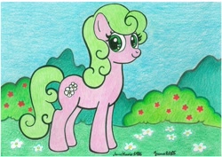 Size: 7015x4960 | Tagged: safe, artist:annemarie1986, daisy, flower wishes, absurd resolution, solo, traditional art