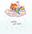 Size: 911x1000 | Tagged: safe, artist:joycall6, derpibooru import, rainbow dash, pegasus, pony, cloud, cute, dashabetes, heart, on a cloud, prone, rain, solo