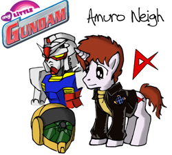 Size: 1024x921 | Tagged: safe, artist:blayaden, amuro ray, gundam, mecha, mobile suit, mobile suit gundam, ponified