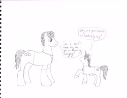 Size: 6067x4681 | Tagged: safe, artist:hoodedandcloaked, absurd resolution, monochrome, ponified, traditional art, vanellope von schweetz, wreck-it ralph