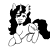 Size: 800x800 | Tagged: safe, artist:silence, oc, oc only, oc:silence, black and white, dog pose, monochrome, ponified, prone, simple background, solo, white background