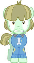 Size: 1642x3000 | Tagged: safe, artist:valadrem, danny trottance, make new friends but keep discord, danny torrance, ponified, simple background, solo, the shining, transparent background, vector