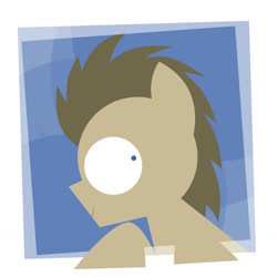 Size: 1280x1280 | Tagged: safe, artist:limejerry, doctor whooves, pony, male, smiling, solo, stallion