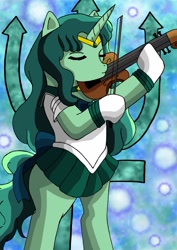 Size: 1024x1449 | Tagged: safe, artist:masqueradeofthenight, kaioh michiru, michelle kaiou, ponified, sailor moon, sailor neptune, solo