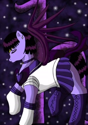 Size: 1024x1450 | Tagged: safe, artist:masqueradeofthenight, ponified, sailor moon, sailor saturn, solo, tomoe hotaru