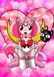 Size: 1024x1449 | Tagged: safe, artist:masqueradeofthenight, chibi-usa, ponified, sailor chibi moon, sailor moon, solo