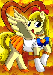 Size: 1024x1450 | Tagged: safe, artist:masqueradeofthenight, aino minako, mina aino, ponified, sailor moon, sailor venus, solo