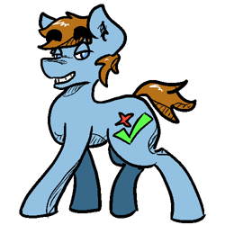 Size: 500x500 | Tagged: safe, artist:joehoofer, oc, oc only, oc:joe hoofer, smiling, solo, walking