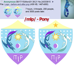 Size: 719x642 | Tagged: safe, /mlp/, 4chan, 4chan cup, 4chan cup scarf, clothes, logo, scarf