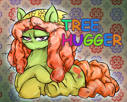 Size: 1000x802 | Tagged: safe, artist:tyuubatu, derpibooru import, tree hugger, make new friends but keep discord, solo