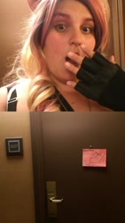 Size: 576x1024 | Tagged: safe, artist:postitpony, human, babscon, irl, irl human, photo, sticky note