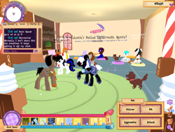 Size: 1024x768 | Tagged: safe, screencap, 3d, armor, dancing, game, legends of equestria, night guard