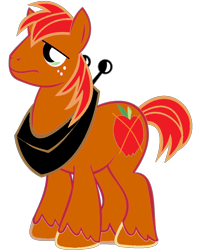 Size: 900x1145 | Tagged: safe, big macintosh, oc, earth pony, pony, male, recolor, solo, stallion