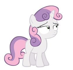 Size: 7361x7000 | Tagged: safe, artist:tardifice, sweetie belle, absurd resolution, simple background, solo, sweetie belle is not amused, transparent background, unamused, vector