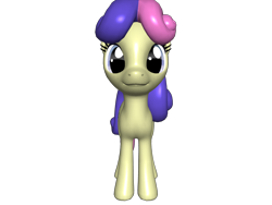 Size: 1200x900 | Tagged: safe, bon bon, sweetie drops, earth pony, pony, 3d, female, looking at you, mare, pony creator 3d, ponylumen, solo