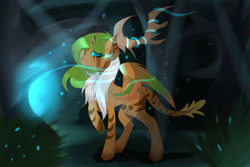 Size: 1280x853 | Tagged: safe, artist:melobee, oc, oc only, oc:rysal, pegasus, pony, explicit source, horns, solo