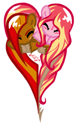 Size: 1461x2375 | Tagged: safe, artist:missitofu, oc, oc:fire blood, canon x oc, cherry pie