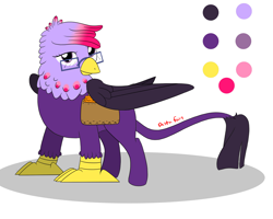 Size: 3000x2400 | Tagged: safe, artist:deltafairy, oc, oc only, classical hippogriff, hippogriff, hybrid, adoptable, crack shipping, interspecies offspring, magical lesbian spawn, offspring, parent:gilda, parent:twilight sparkle, parents:gildalight, parents:twilda, reference sheet, solo