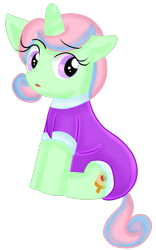 Size: 655x1048 | Tagged: safe, artist:sweetmomopuffs, oc, oc only, oc:powder fluff, diaper, foal, simple background, solo, transparent background