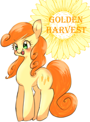 Size: 638x862 | Tagged: safe, artist:misocha, carrot top, golden harvest, pony, blushing, cute, cutie top, female, flower, mare, open mouth, pixiv, solo