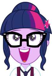 Size: 5135x7481 | Tagged: safe, artist:luckreza8, sci-twi, twilight sparkle, equestria girls, friendship games, .svg available, absurd resolution, adorkable, clothes, crystal prep academy, crystal prep academy uniform, crystal prep shadowbolts, cute, dork, glasses, happy, inkscape, looking up, open mouth, school uniform, simple background, singing, solo, transparent background, twiabetes, vector, what more is out there