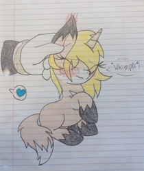Size: 1722x2046 | Tagged: safe, artist:shadayloronic, oc, oc:autumn, crossover, mephiles the dark, sonic the hedgehog (series), traditional art