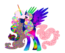 Size: 793x647 | Tagged: safe, artist:etosama, oc, oc only, alicorn, pony, alicorn oc, joke oc, rainbow