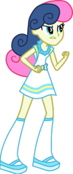 Size: 188x448 | Tagged: dead source, safe, artist:luchita27, bon bon, sweetie drops, equestria girls, rainbow rocks, bon bon is not amused, fist, simple background, solo, transparent background, vector