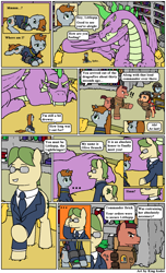 Size: 1000x1650 | Tagged: safe, artist:king-koder, spike, oc, oc:littlepip, dragon, comic:post-fallout equestria, fallout equestria, comic