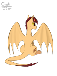 Size: 1936x2592 | Tagged: safe, artist:clot, oc, oc only, dracony, hybrid, looking back, solo