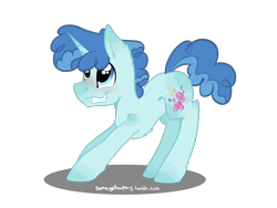 Size: 1600x1200 | Tagged: safe, artist:suenden-hund, party favor, backwards cutie mark, blushing, cute, favorbetes, solo