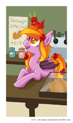 Size: 600x1000 | Tagged: safe, artist:rainbow-hooves, oc, oc only, oc:pumpkin spice, bat pony, fruit bat, pumpkin pie