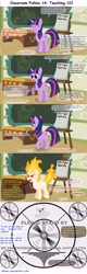 Size: 2500x7780 | Tagged: safe, artist:birdco, twilight sparkle, angry, classroom follies, comic, fourth wall, mane of fire, rapidash, rapidash twilight, technical difficulties, twilight snapple